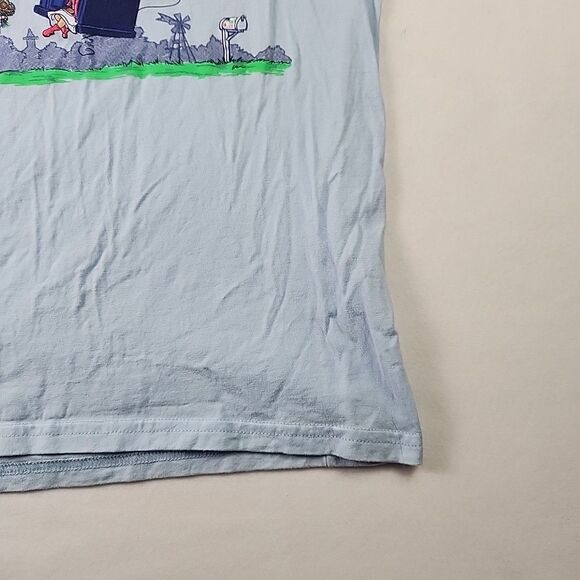 TeeFury Disney Pixar Dr Who Up Mash Up Paradise Falls T-Shirt XXL Balloon Tardis - Picture 5 of 8